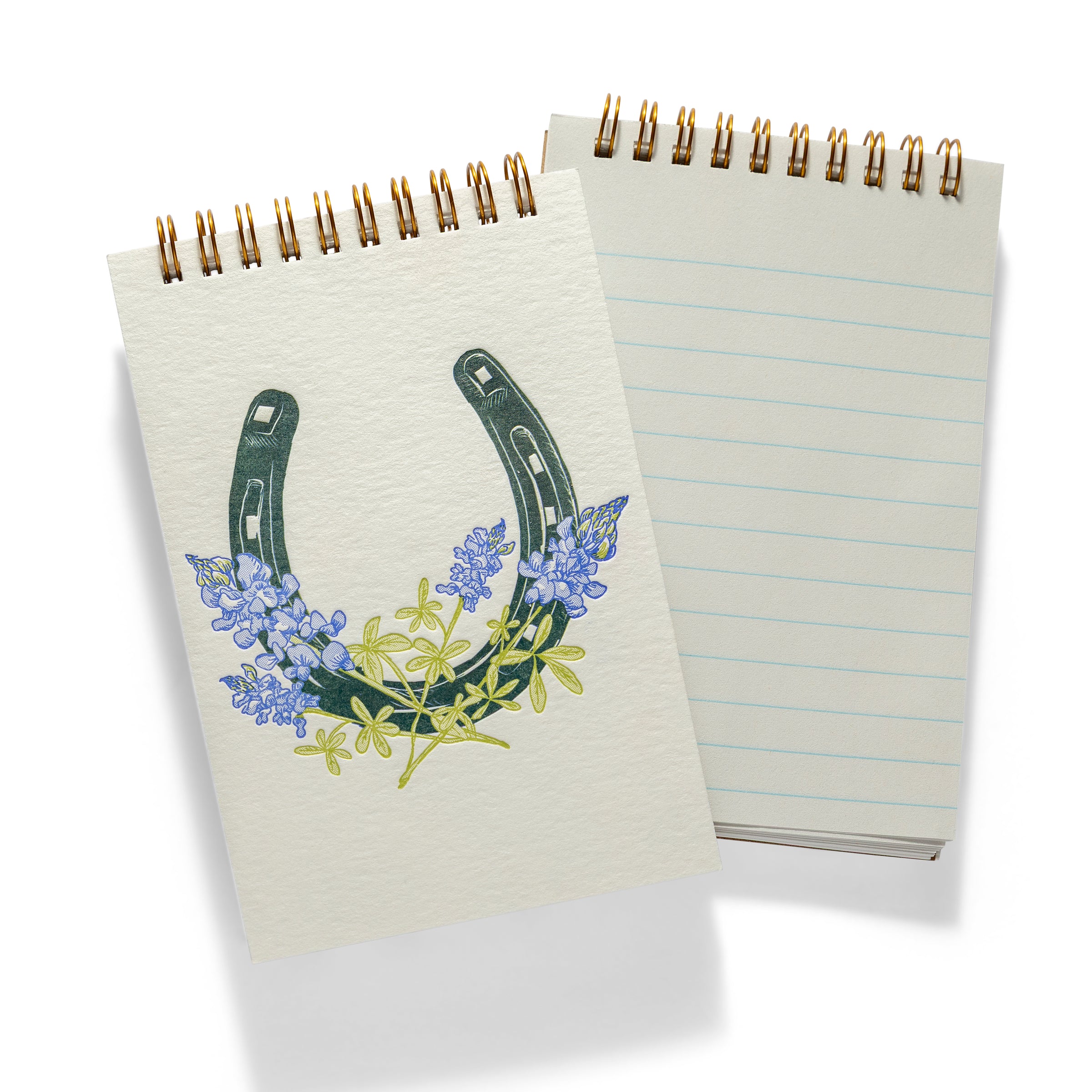 Horseshoe & Bluebonnets | Letterpress Notebook