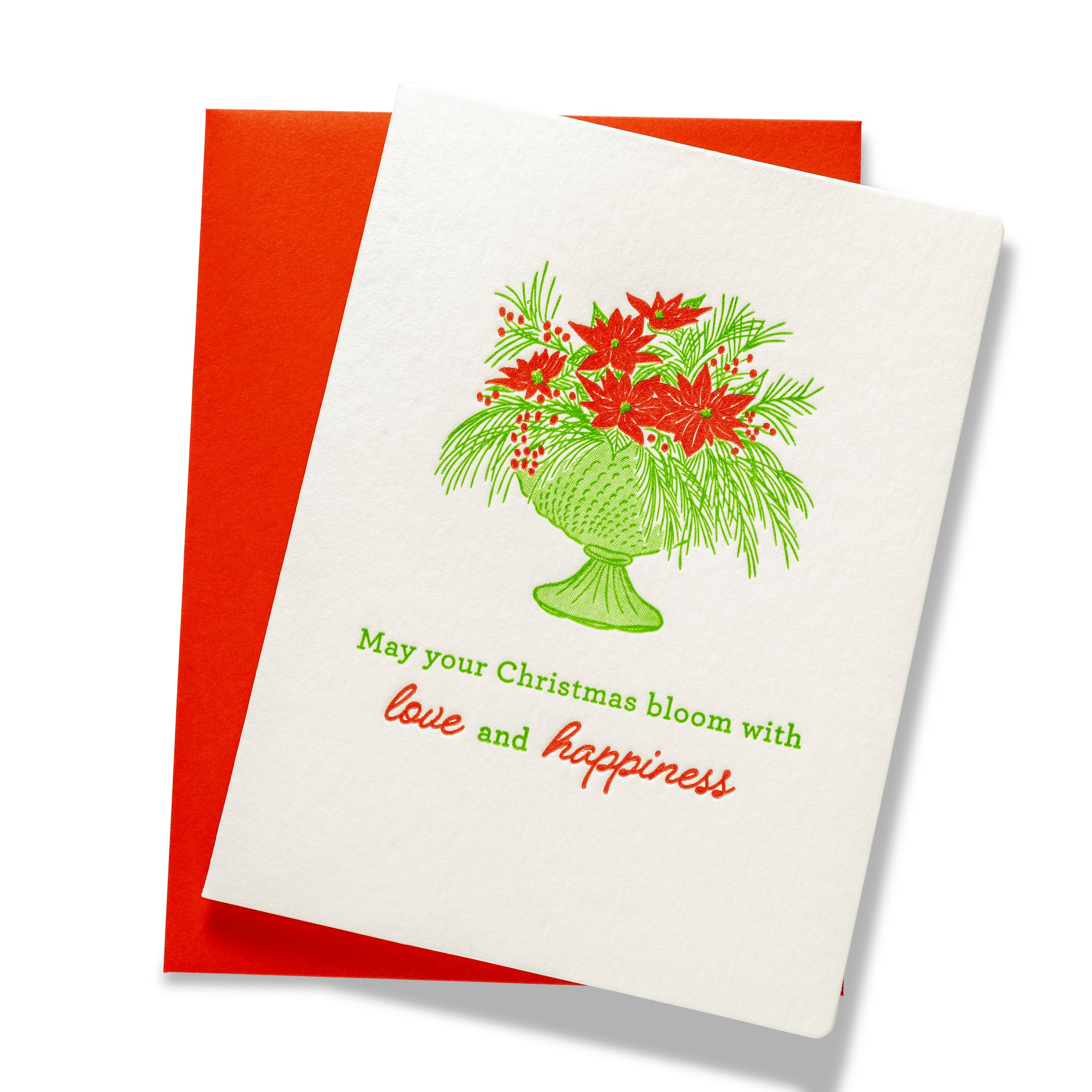 Christmas Bloom | Holiday | Letterpress Greeting Card