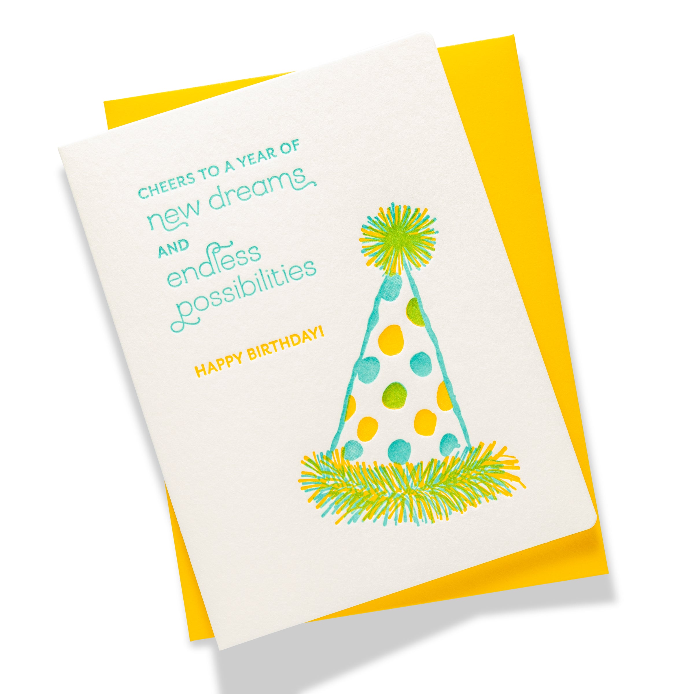 New Dreams Birthday | Birthday | Letterpress Greeting Card