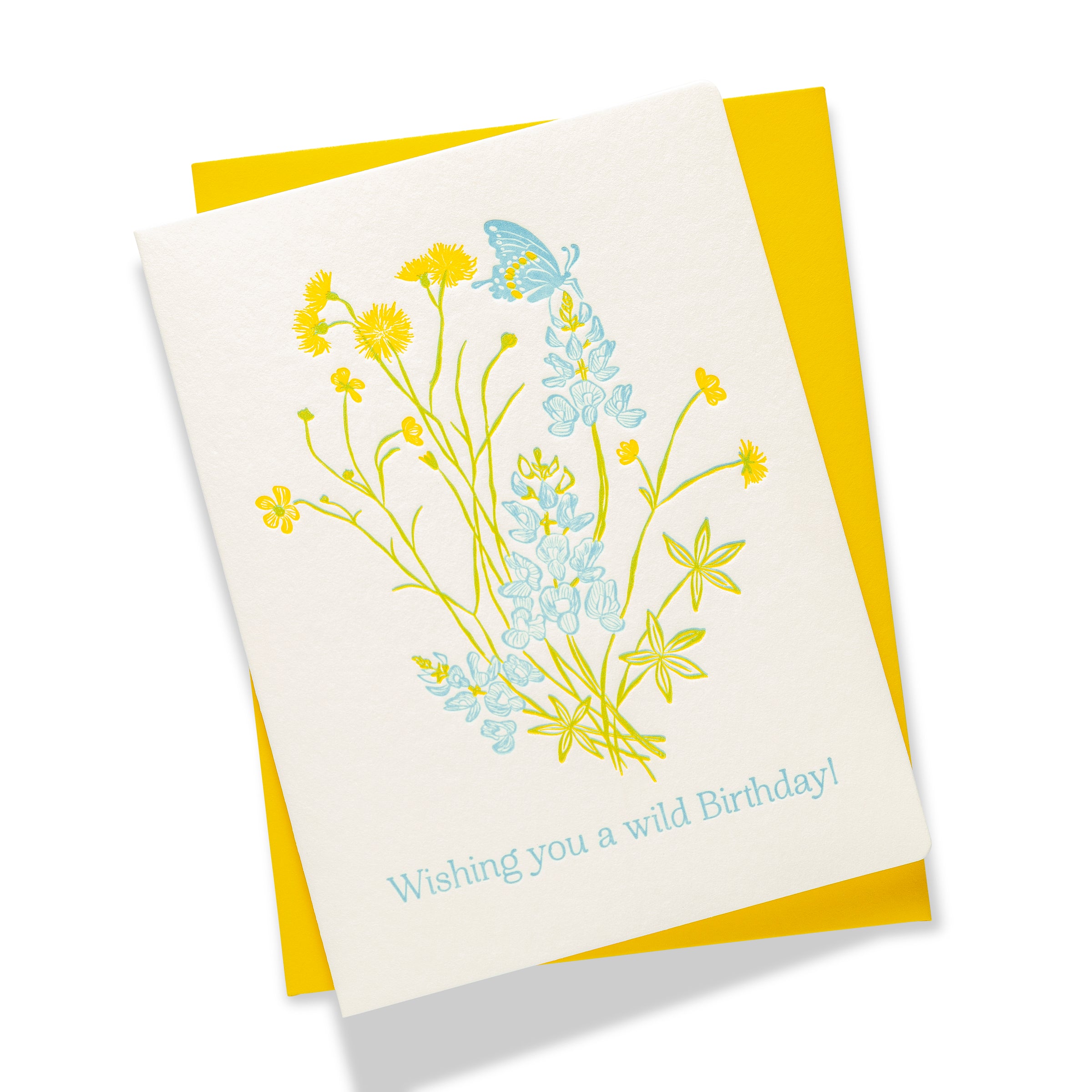 Wild Flower Birthday | Birthday | Letterpress Greeting Card