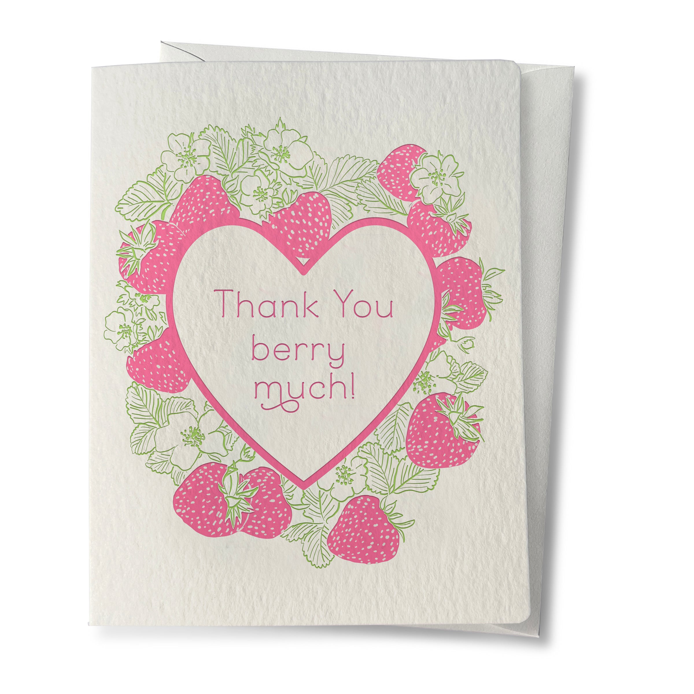 Thanks a Berry | Thank You | Letterpress Greeting Card