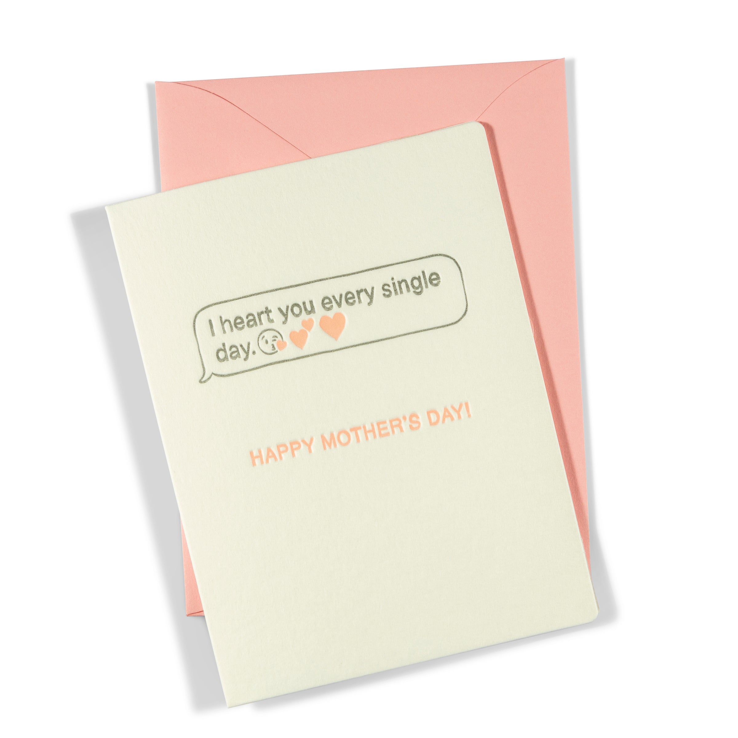 Text Mother's Day | Mother's Day | Letterpress Greeting Card
