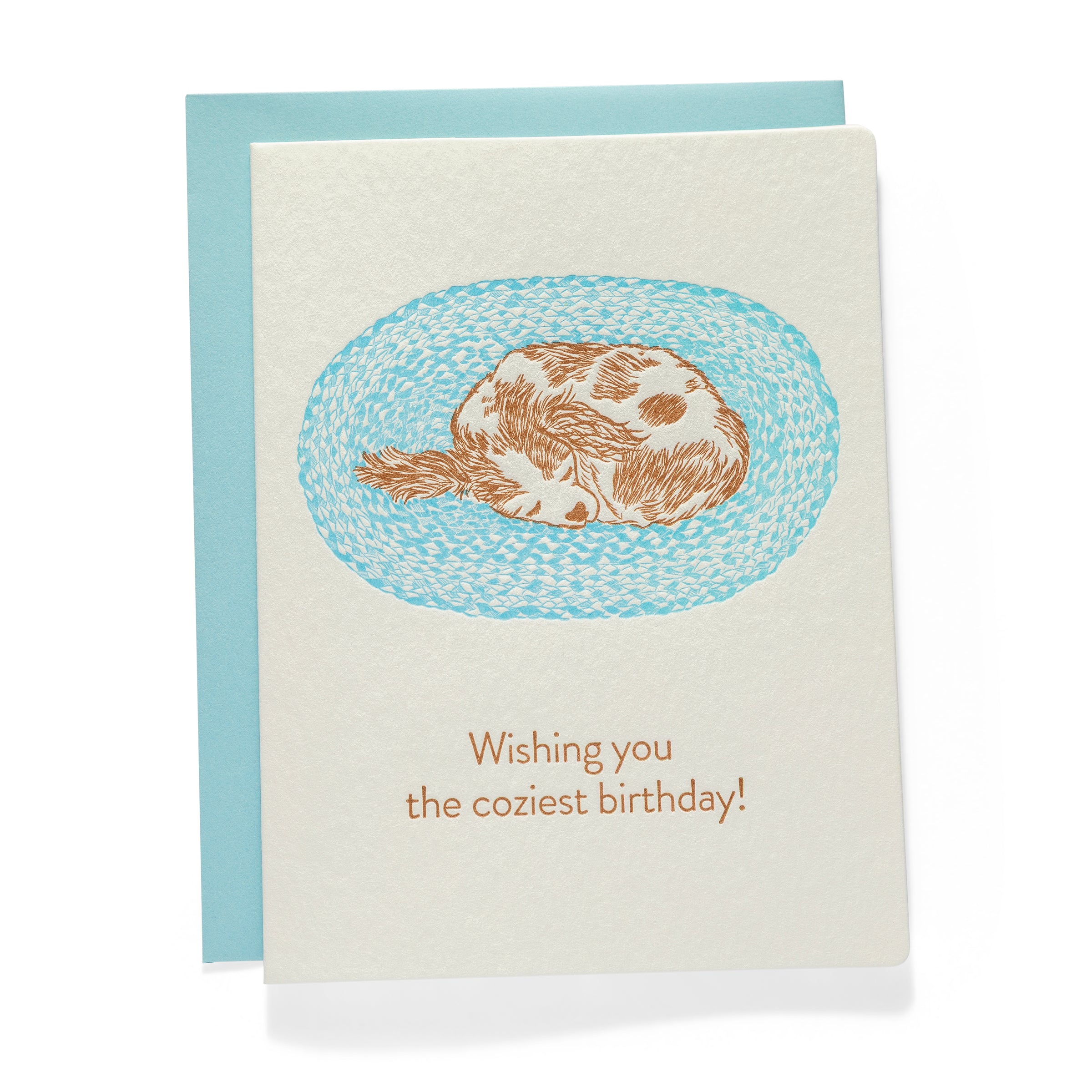 Cozy Dog Birthday | Birthday | Letterpress Greeting Card