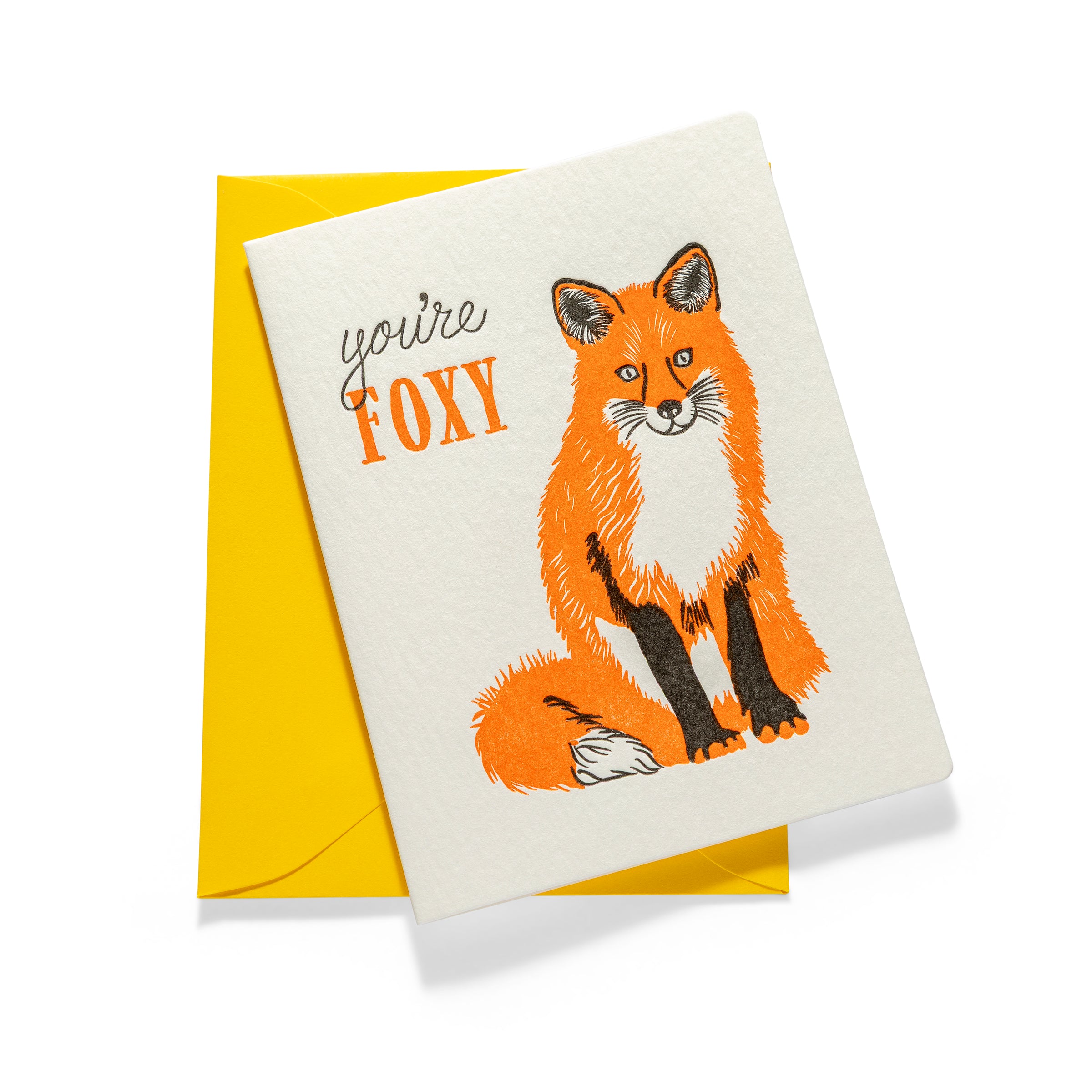 Foxy | Multi-use | Letterpress Greeting Card