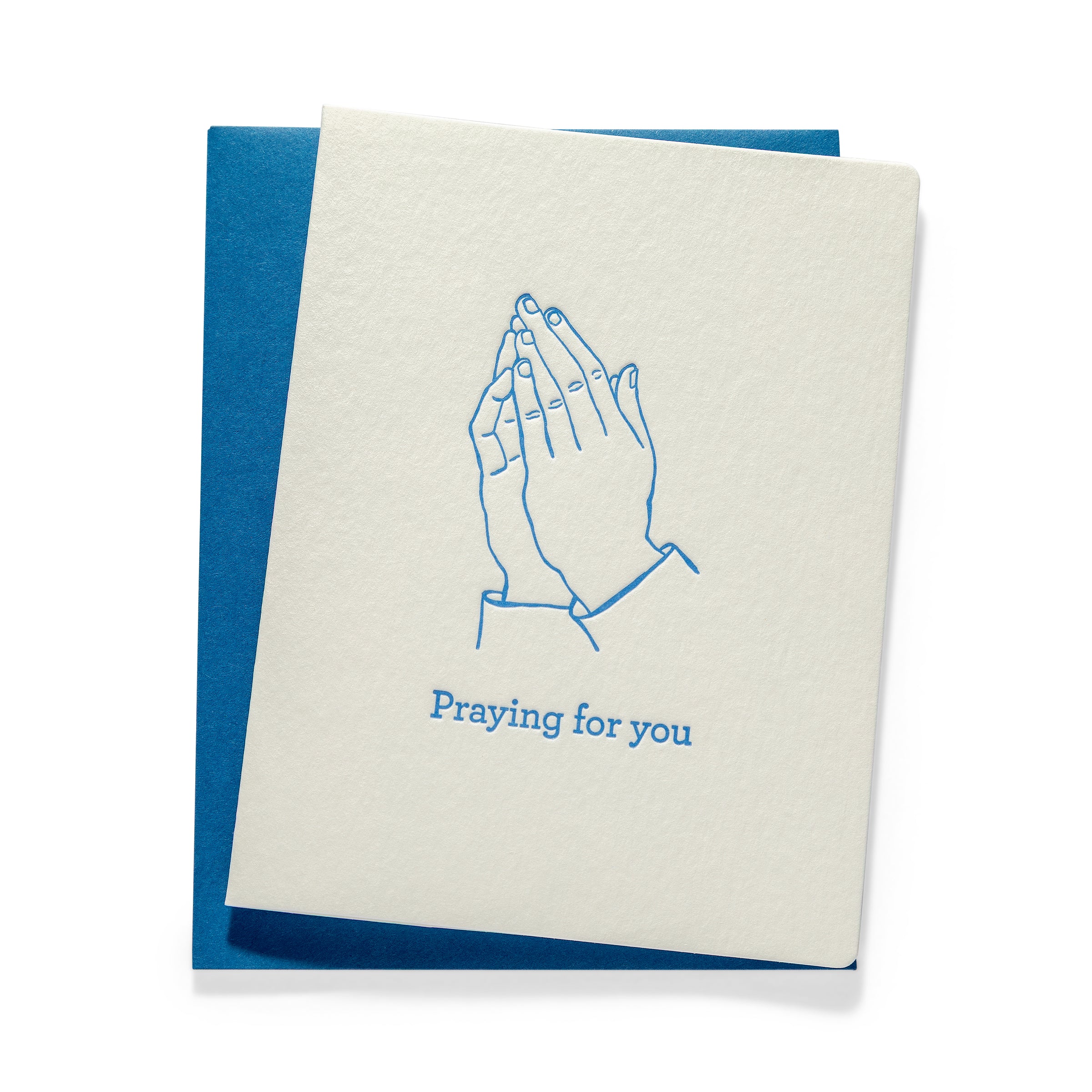 Praying for you | Multi-use | Letterpress Greeting Card