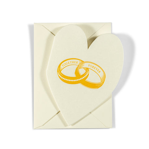 Mini Letterpress Enclosure Card | Together Forever