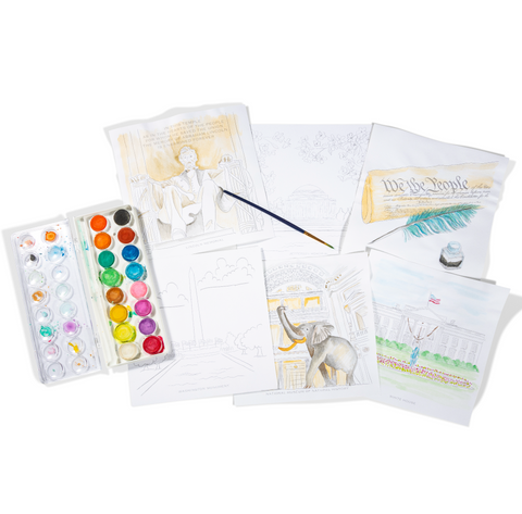 Luxe Watercolor Kit | Washington DC Collection