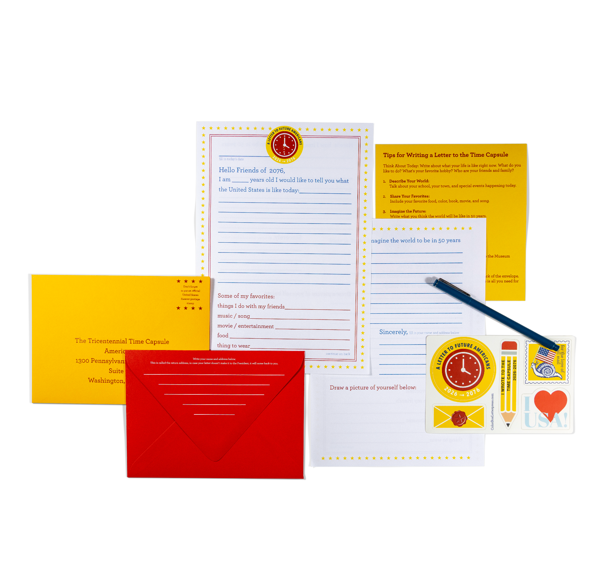 Letter Writing Kit | Write a Letter to the Time Capsule