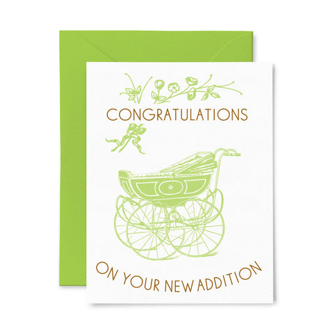 New Addition | Baby | Letterpress Greeting Card